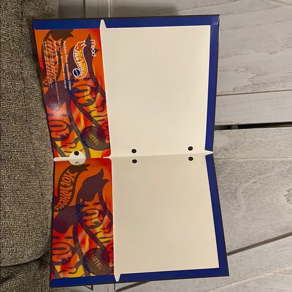 Vintage 90’s Mattel Hot Wheels School Folder Bundle New Never Used from 1997!